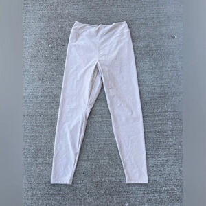 Offline aerie Real Lux Beige Tan Neutral Faux Leather Leggings Pants Size XL